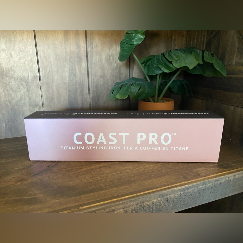 Beachwaver Midnight Rose Titanium Coast Pro Flat Iron NIB